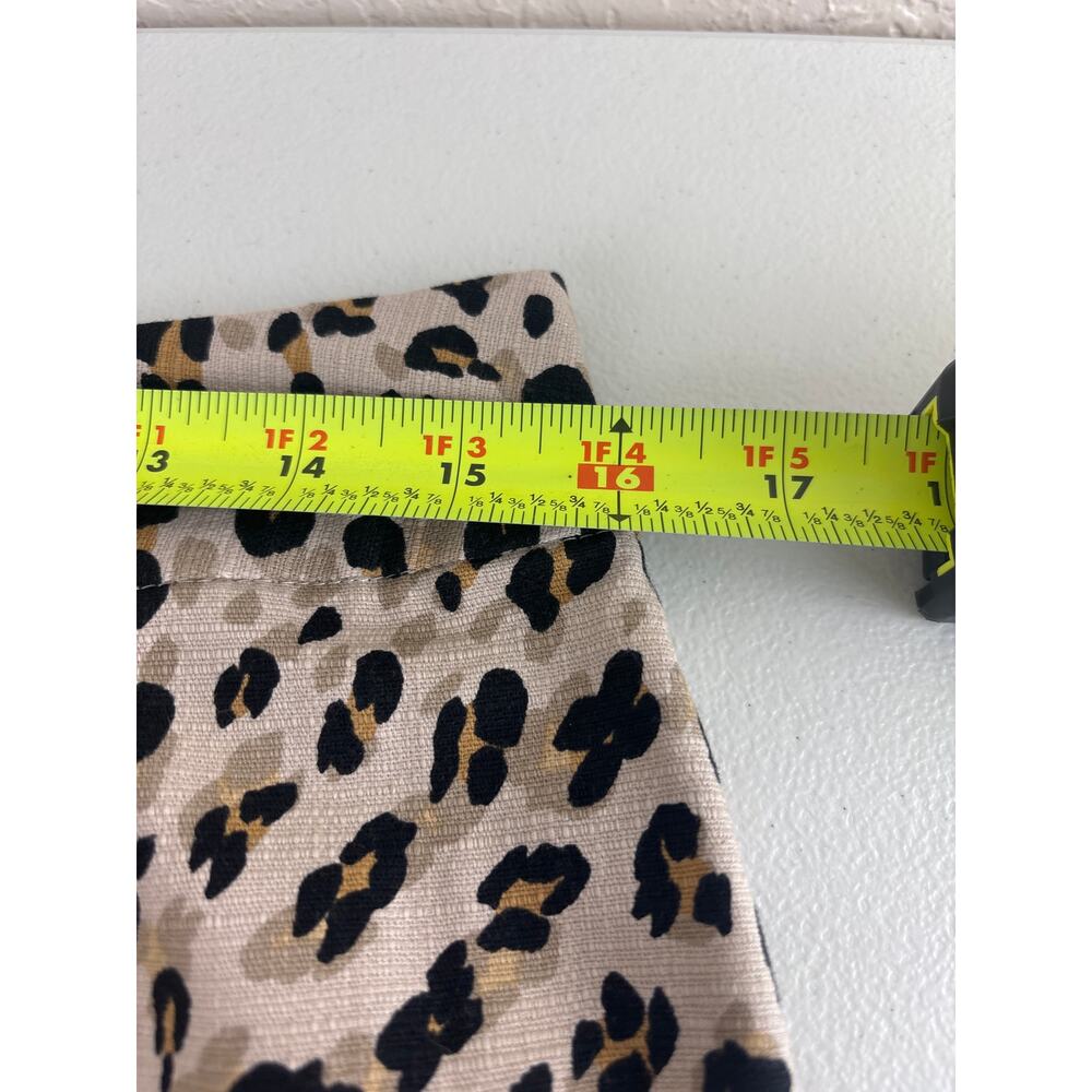 Banana Republic Animal Print Cheetah Pencil Skirt Size 4 - Picture 3 of 9